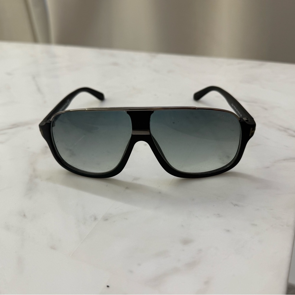 Mens Tom Ford Black Aviator Sunglasses